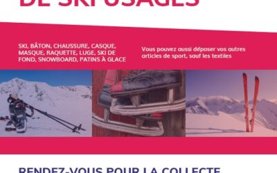 Récupération de matériel de ski usagé