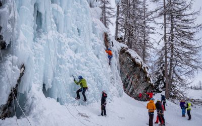 La cascade de glace à l’honneur