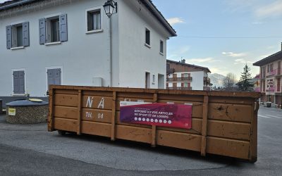 Récupération de matériels de ski usagés