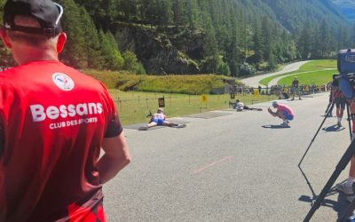 Les spectateurs nombreux au Bessans Biathlon Contest